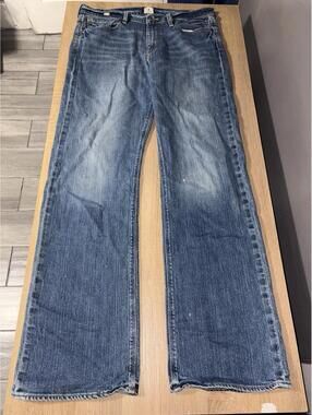 X2 Denim Laboratory M22 Boot Cut Men Medium Wash Blue Jeans Sz 34x34 Y2K Relaxed